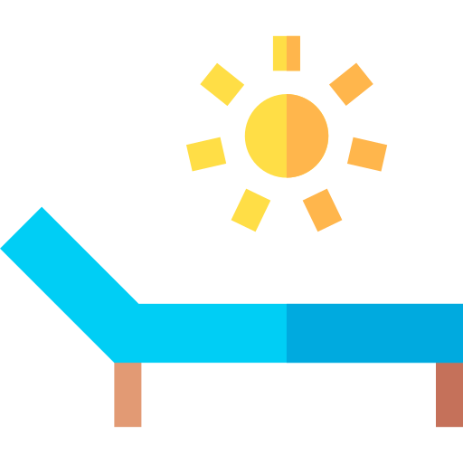 zonnen Basic Straight Flat icoon