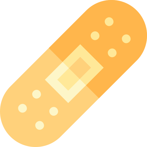 Band aid Basic Straight Flat icon
