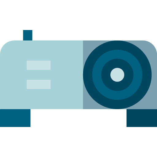 Projector Basic Straight Flat icon