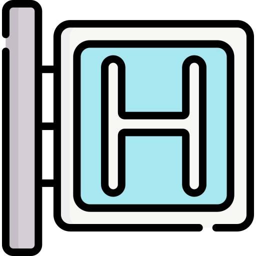 krankenhausschild Special Lineal color icon