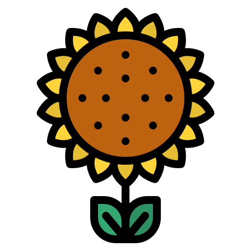 Sunflower Iconixar Lineal Color icon