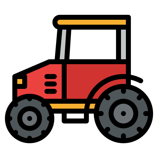 tractor Iconixar Lineal Color icono