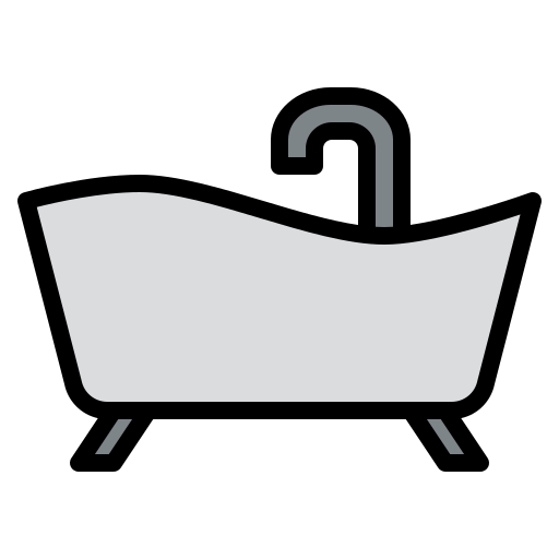 vasca da bagno Iconixar Lineal Color icona