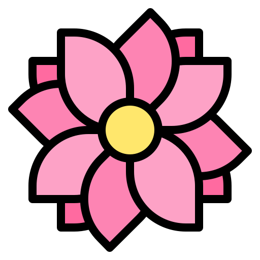Flower Iconixar Lineal Color icon