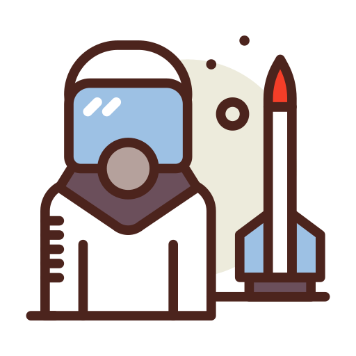 Astronaut Darius Dan Lineal Color icon