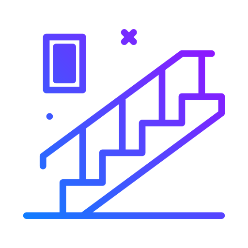 Лестница Generic Gradient иконка