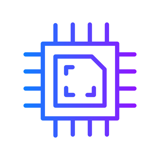 chip informatico Generic Gradient icona