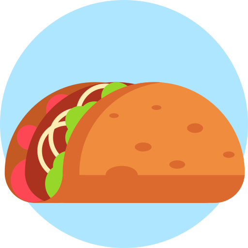 taco Detailed Flat Circular Flat icono