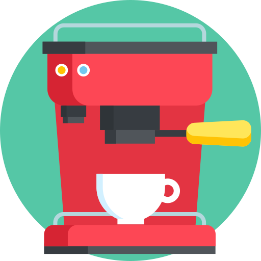 maquina de cafe Detailed Flat Circular Flat icono