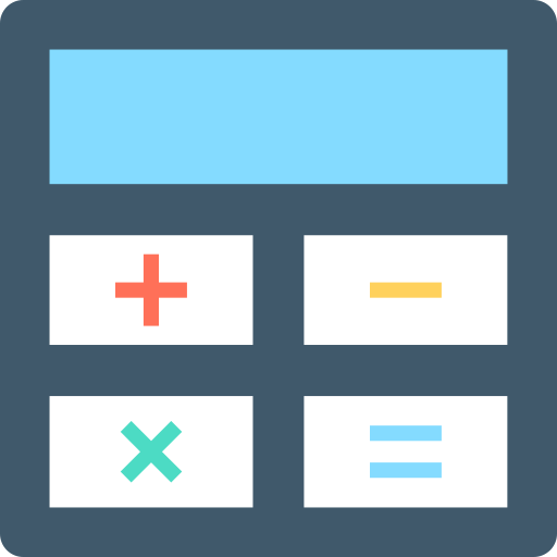 Calculator Flat Color Flat icon