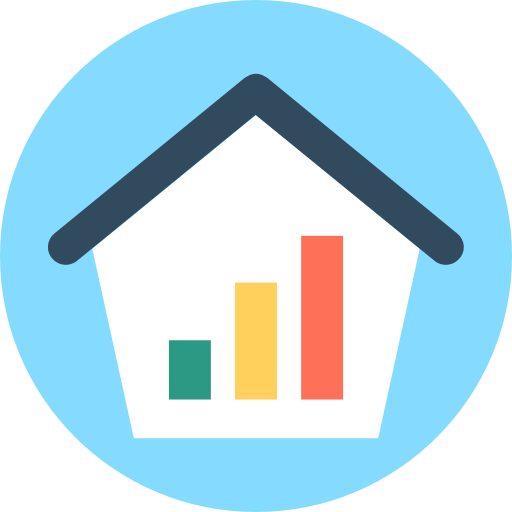 balkendiagramm Flat Color Circular icon