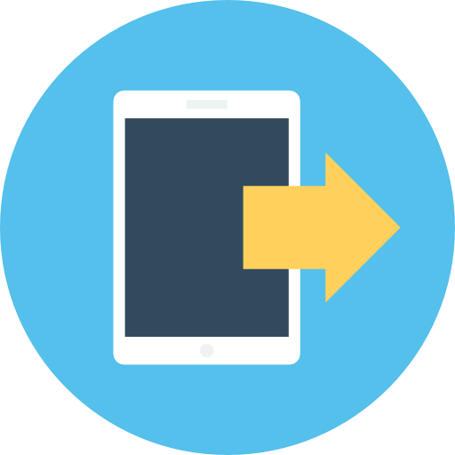 tablet Flat Color Circular ikona