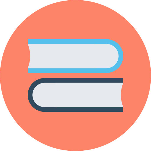 bibliothek Flat Color Circular icon