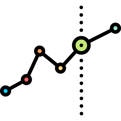 gráfico de linha Special Lineal color Ícone