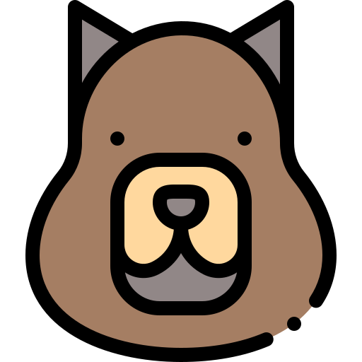 kapibara Detailed Rounded Lineal color ikona