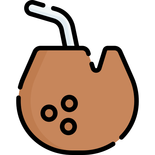 bebida de coco Special Lineal color icono