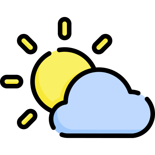 Cloudy day Special Lineal color icon