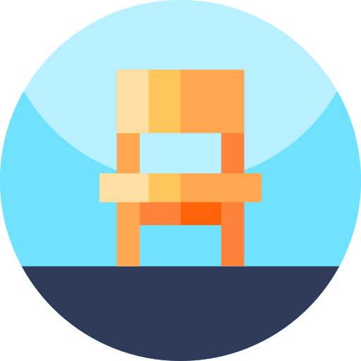 Chair Geometric Flat Circular Flat icon