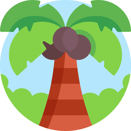 kokosnussbaum Detailed Flat Circular Flat icon