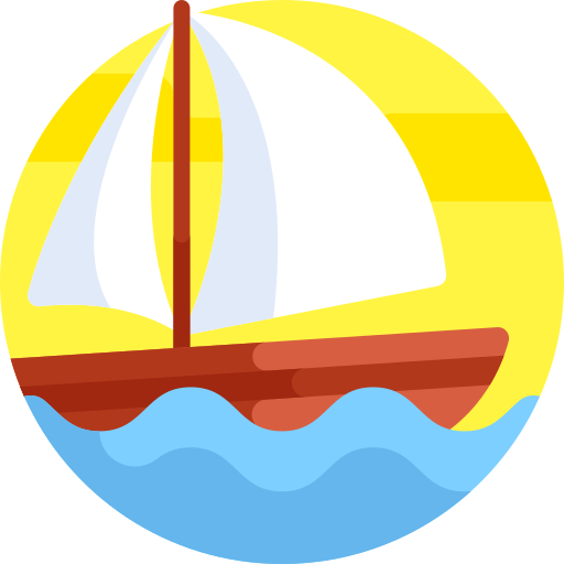Лодка Detailed Flat Circular Flat иконка
