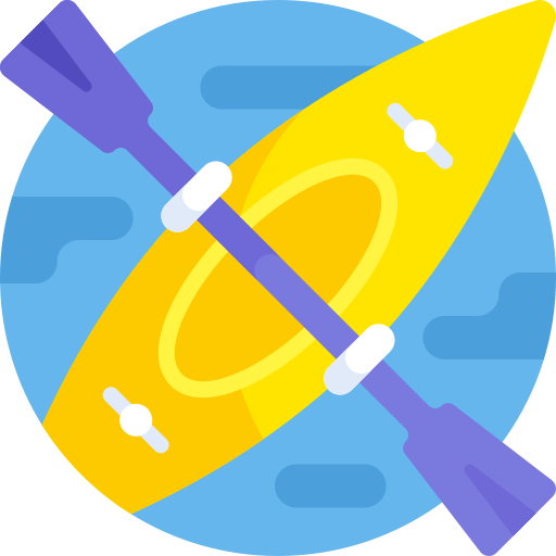 Canoe Detailed Flat Circular Flat icon