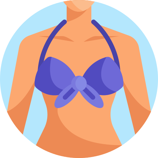 Bikini Detailed Flat Circular Flat icon