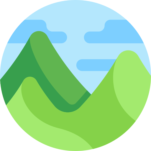 Mountain Detailed Flat Circular Flat icon