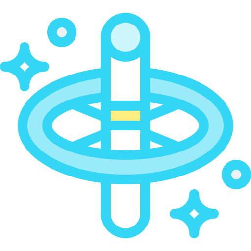 우주 정거장 Detailed color Lineal color icon