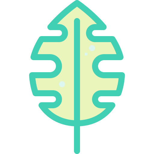 잎 Detailed color Lineal color icon