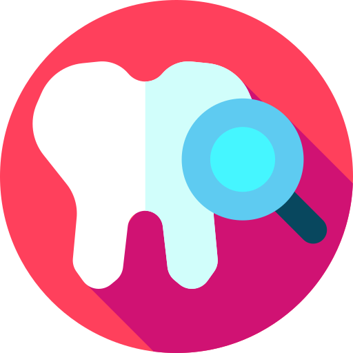 Tooth Flat Circular Flat icon