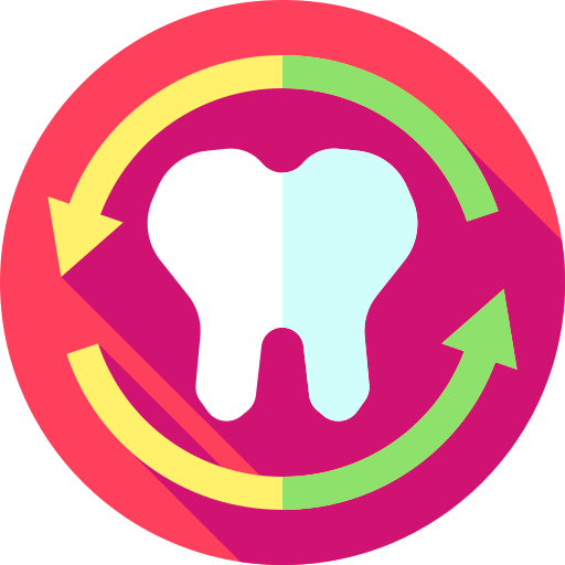 dentista Flat Circular Flat icono