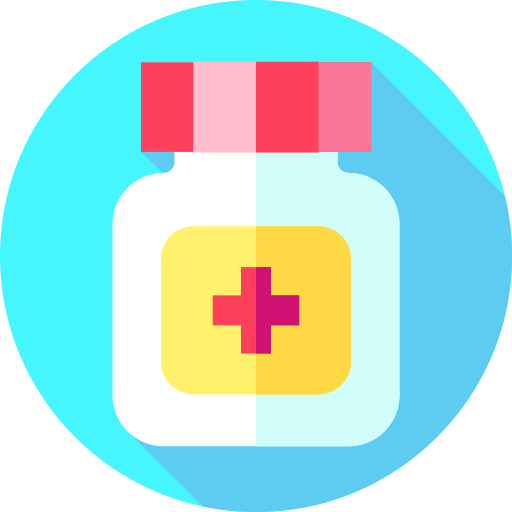 Medicines Flat Circular Flat icon