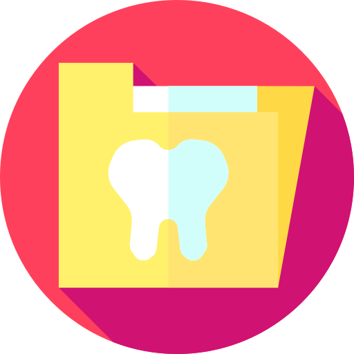 치과 의사 Flat Circular Flat icon