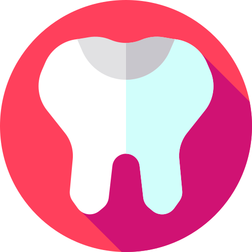 Tooth Flat Circular Flat icon