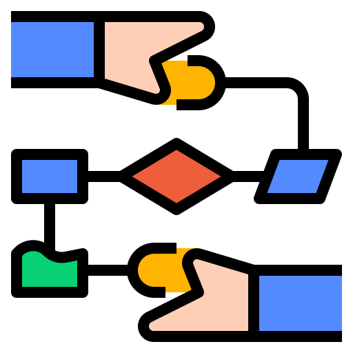 schemat blokowy Ultimatearm Lineal Color ikona