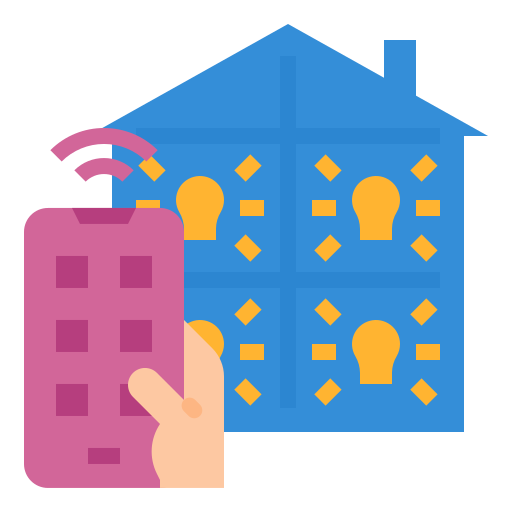 automatización del hogar Aphiradee (monkik) Flat icono