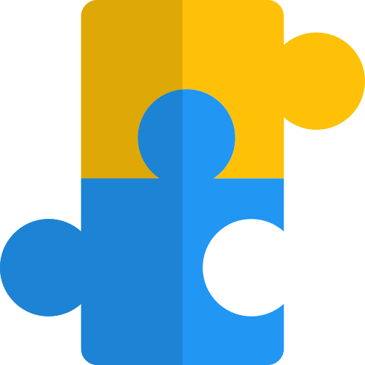 puzzle Pixel Perfect Flat icon