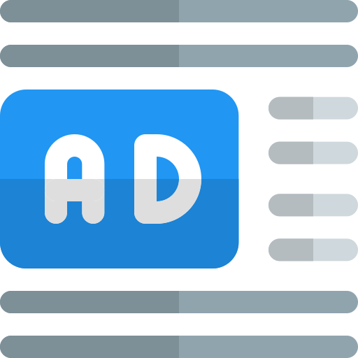 Advertisements Pixel Perfect Flat icon