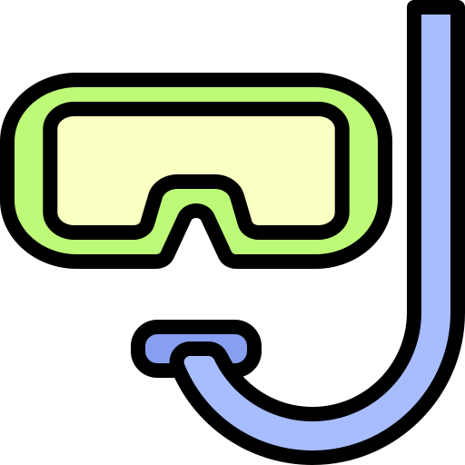 Swimming pool glasses Generic Outline Color icon