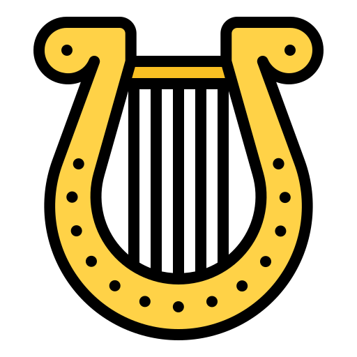 Harp Generic Outline Color icon