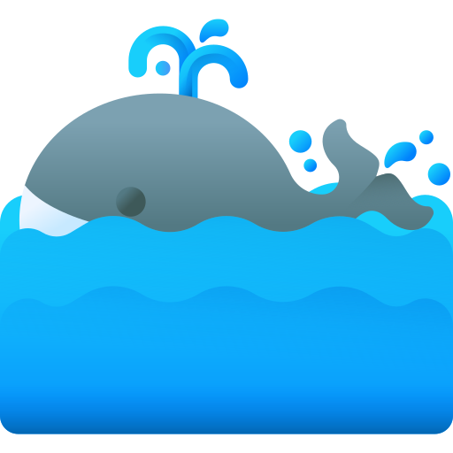 baleine 3D Color Icône