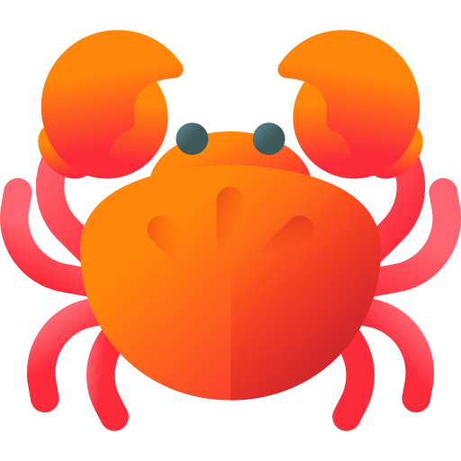 crabe 3D Color Icône