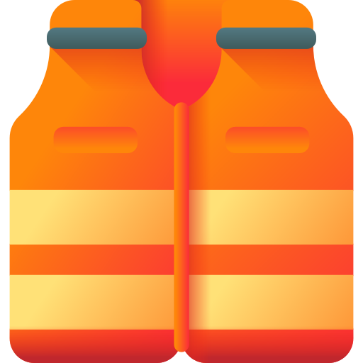 Life vest 3D Color icon