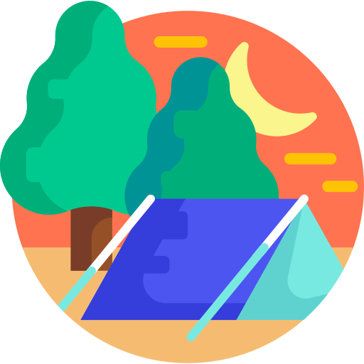 Camping Detailed Flat Circular Flat icon