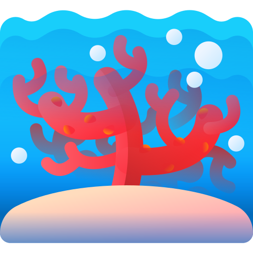 サンゴ礁 3D Color icon