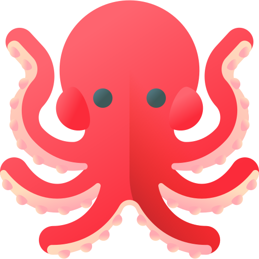 octopus 3D Color icoon