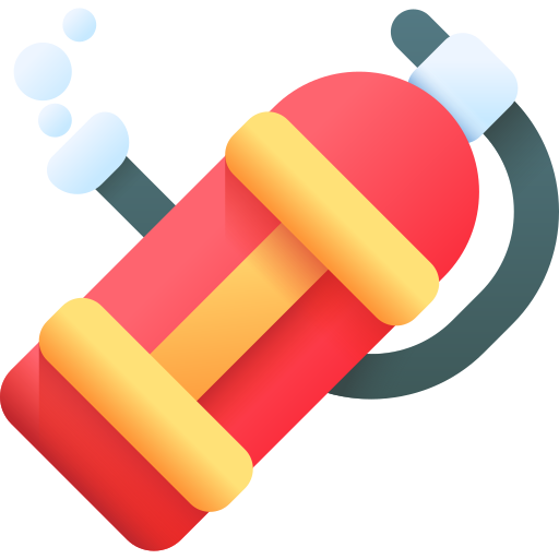 산소 탱크 3D Color icon