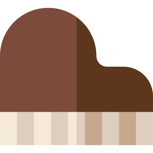 piano de cola Basic Straight Flat icono