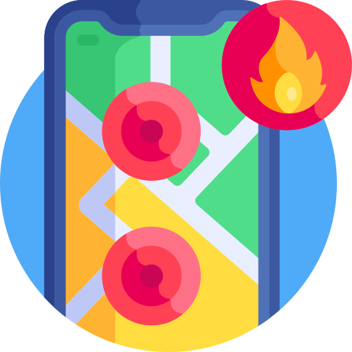 ogień Detailed Flat Circular Flat ikona