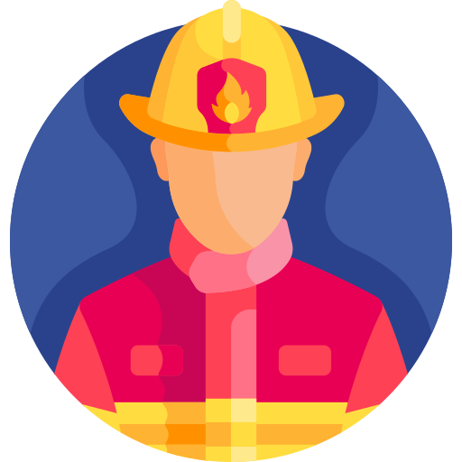 Firefighter Detailed Flat Circular Flat icon